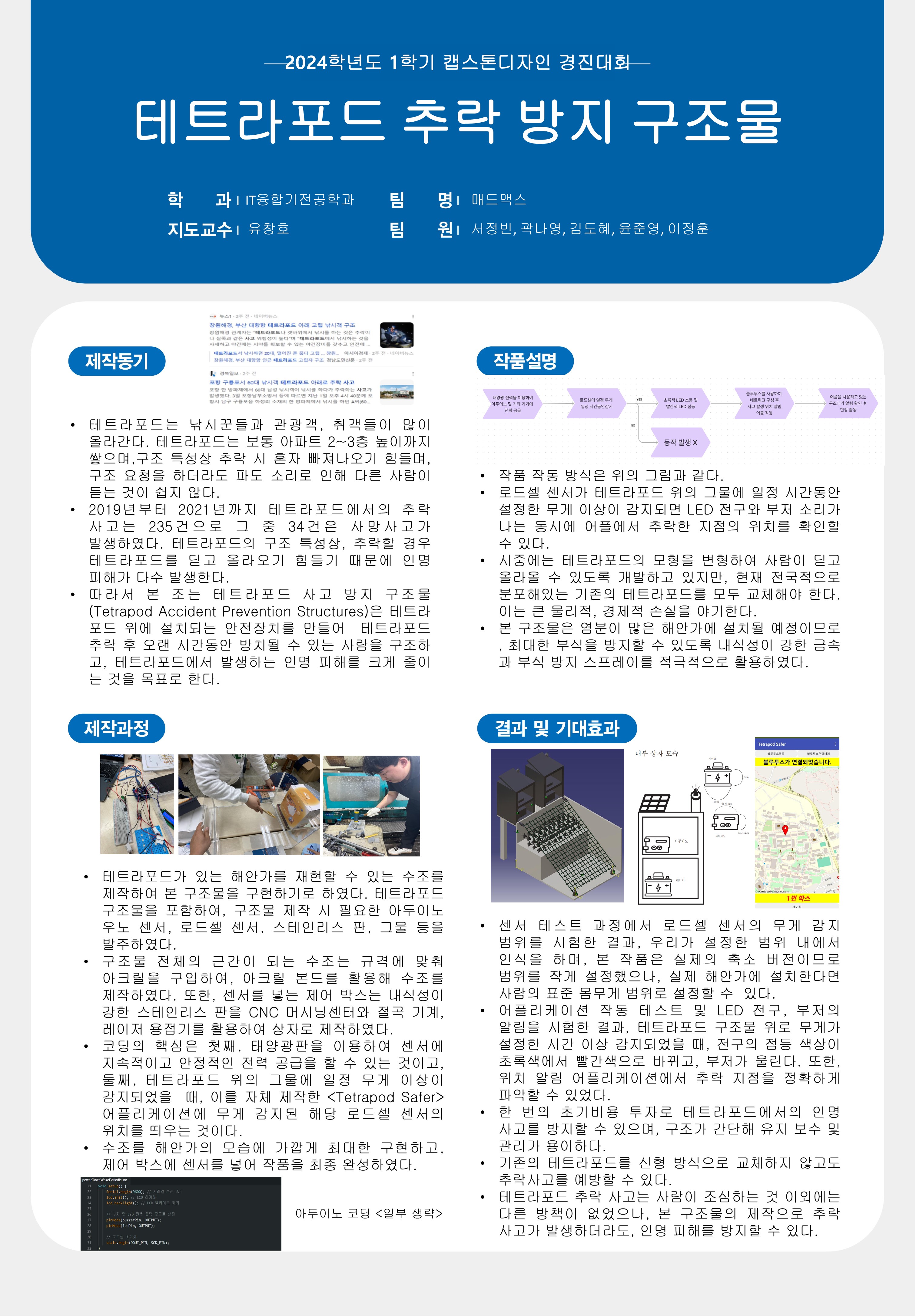 테트라포드 사고 방지 구조물