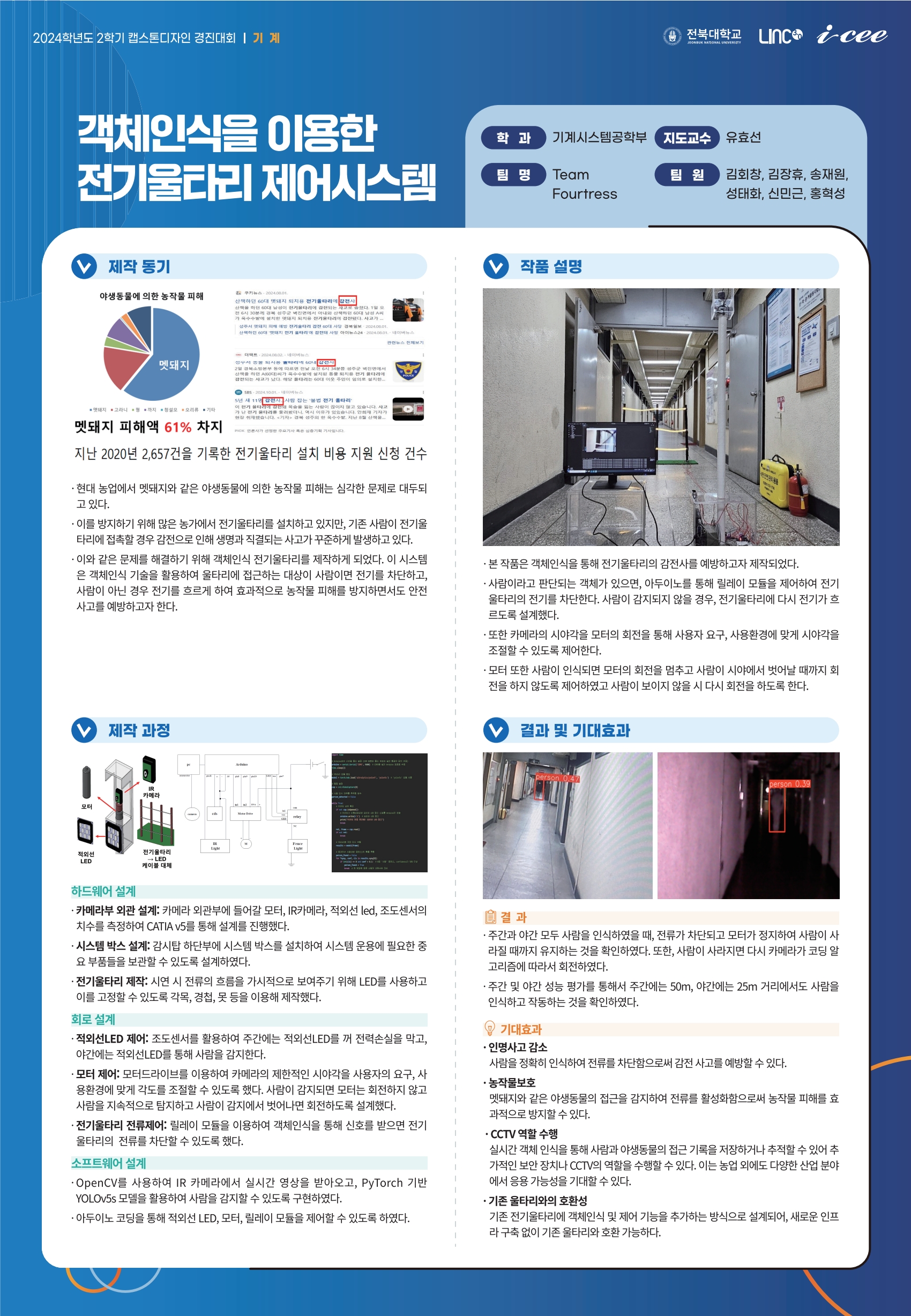 객체인식을 이용한 전기울타리 제어시스템