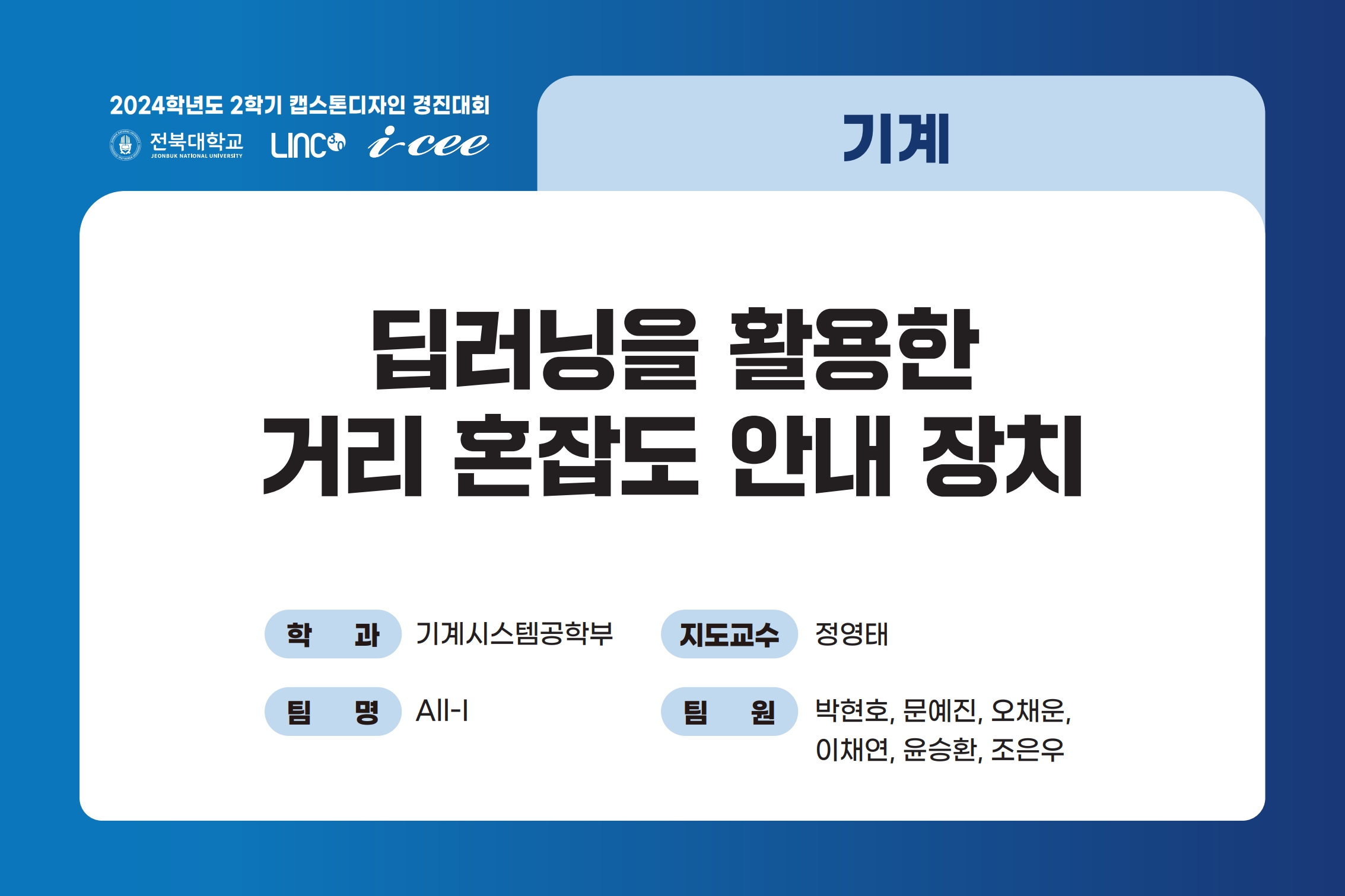 딥러닝을 활용한 거리 혼잡도 안내 장치