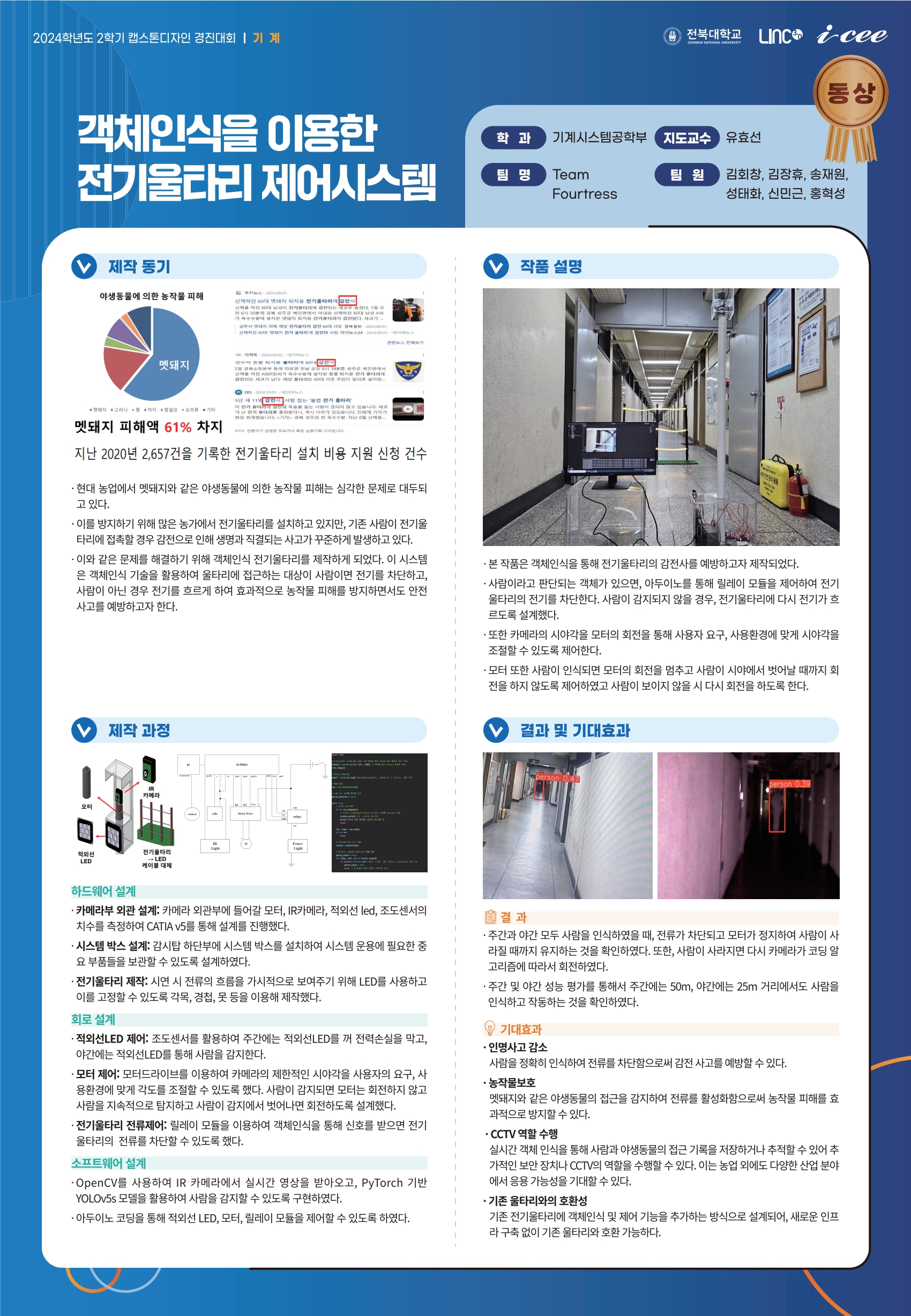 객체인식을 이용한 전기울타리 제어시스템