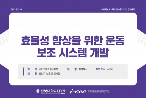 효율성 향상을 위한 운동 보조 시스템 개발