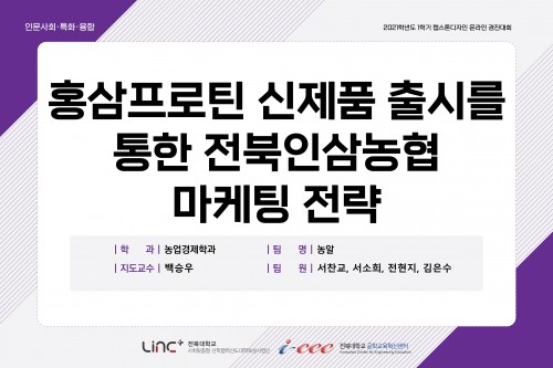 홍삼프로틴 신제품 출시를 통한 전북인삼농협 마케팅 전략