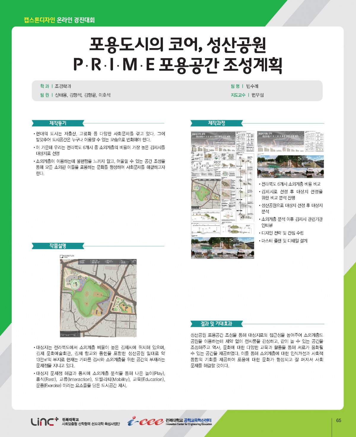 포용도시의 코어, 성산공원 P•R•I•M•E 포용공간 조성계획