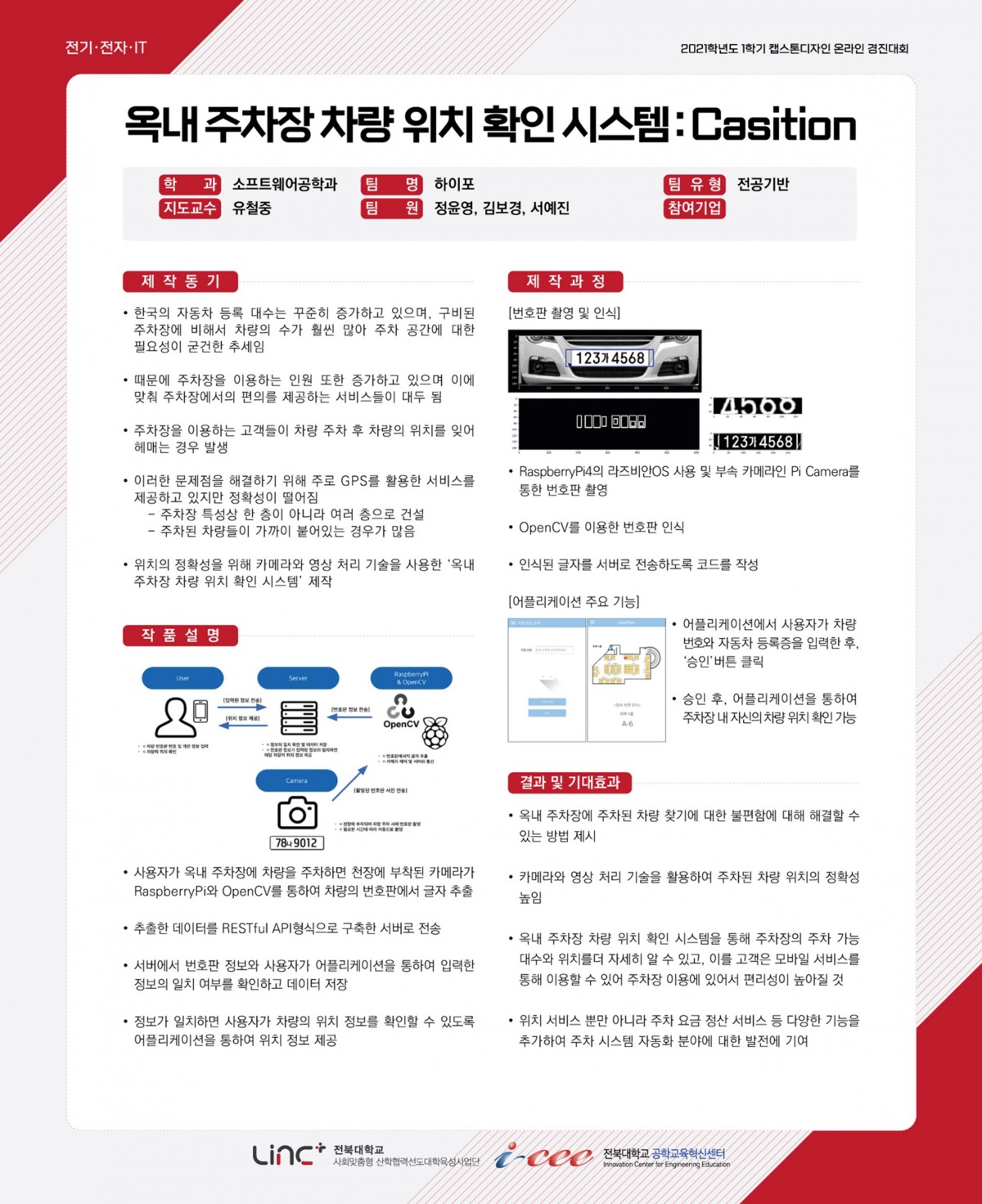 옥내 주차장 차량 위치 확인 시스템 : Casition