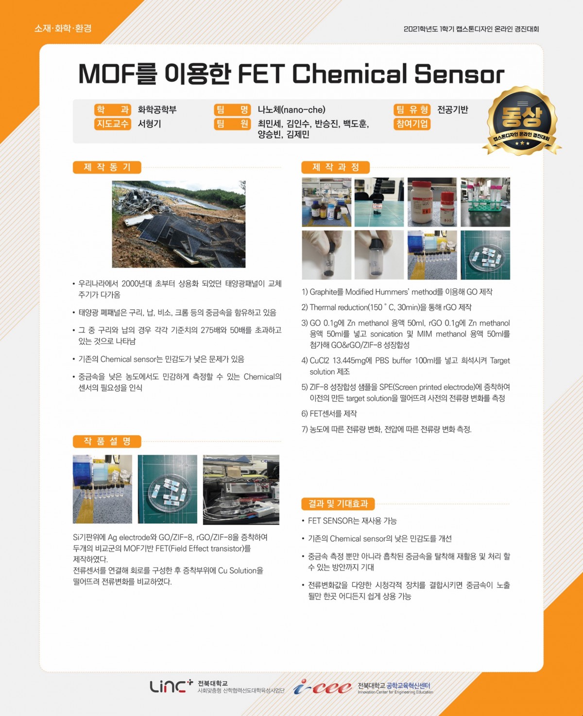 MOF를 이용한 FET Chemical Sensor